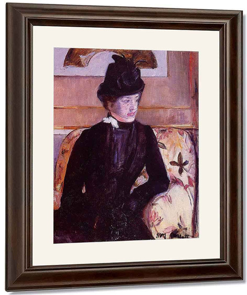 Mrs. Gardner Cassatt In Black By Mary Cassatt By Mary Cassatt