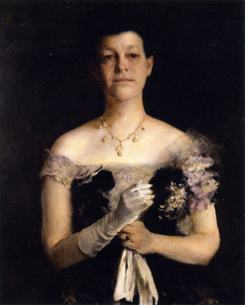 Mrs. Richard Y Cook By William Merritt Chase By William Merritt Chase