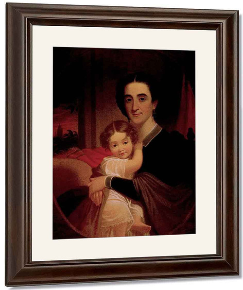 Mrs. Robert Levi Todd And Daughter Matilda Tete By George Caleb Bingham By George Caleb Bingham