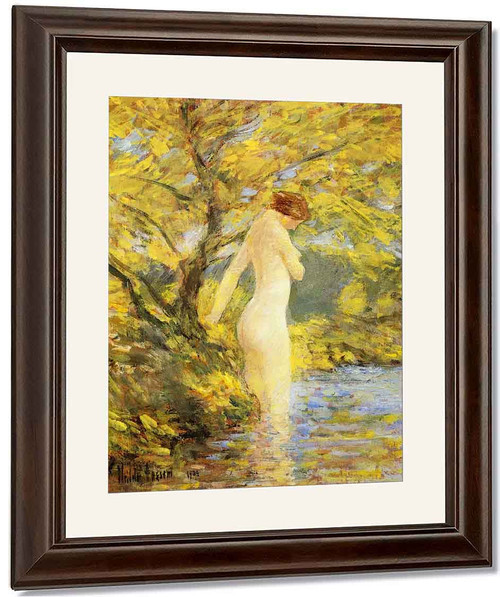 Nymph Bathing By Frederick Childe Hassam By Frederick Childe Hassam