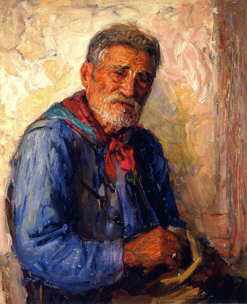 Old Man Yorba By Joseph Kleitsch By Joseph Kleitsch