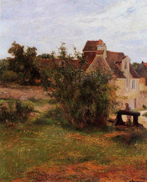 Osny, The Gate, Busagny Farm By Paul Gauguin By Paul Gauguin