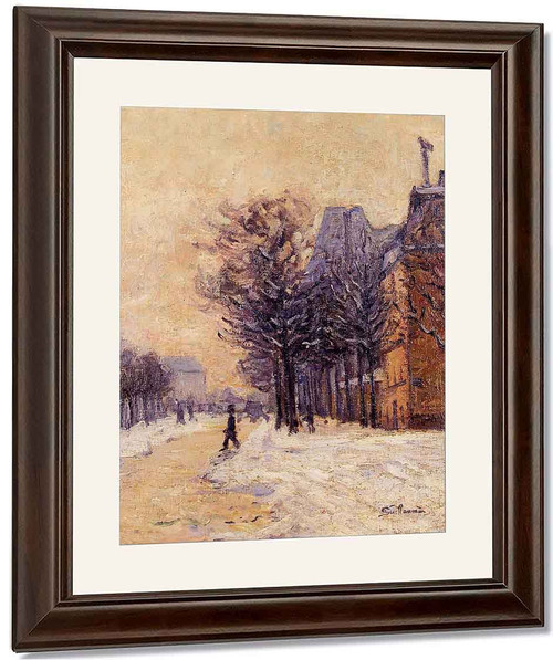 Passers By In Paris In Winter By Armand Guillaumin