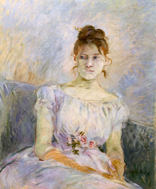 Paula Gobillard In Her Ball Gown By Berthe Morisot