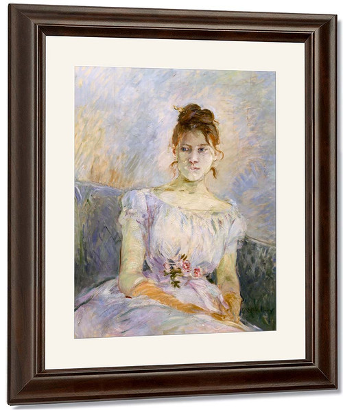 Paula Gobillard In Her Ball Gown By Berthe Morisot