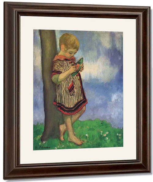 Pierre Labasque With A Small Boat By Henri Lebasque By Henri Lebasque