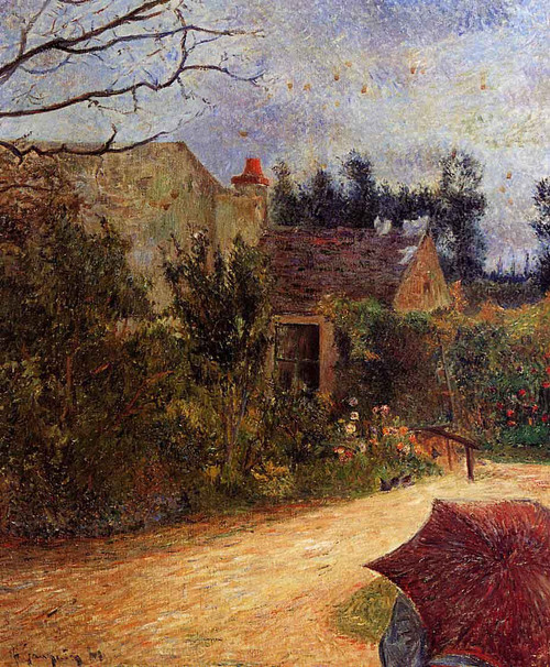 Pissarro's Garden, Quai Du Pothuis, Pontoise By Paul Gauguin By Paul Gauguin