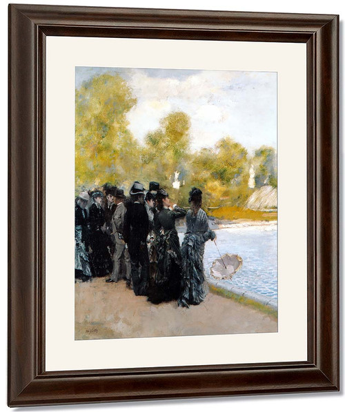Pond In The Luxembourg Gardens By Giuseppe De Nittis By Giuseppe De Nittis