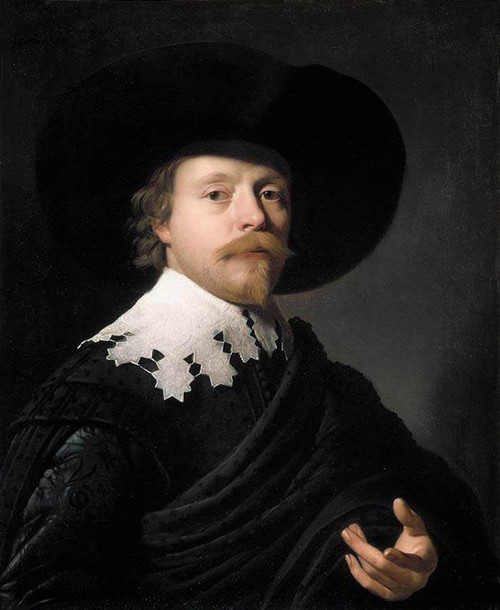 Portrait Of A Gentleman By Gerard Van Honthorst By Gerard Van Honthorst