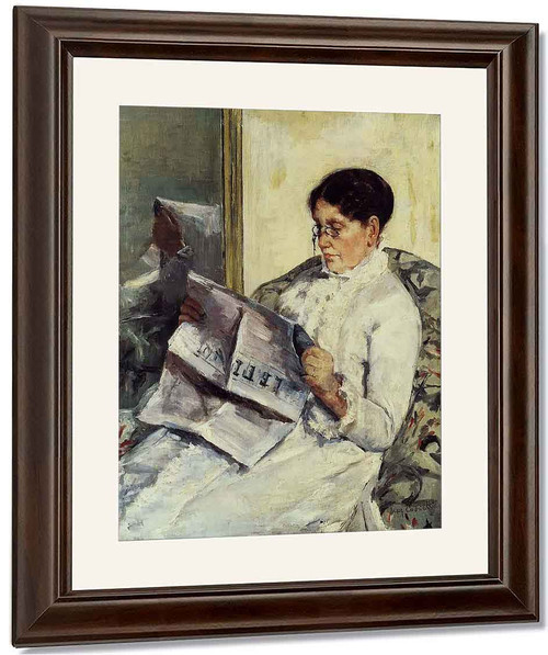 Portrait Of A Lady(Also Known As Reading 'Le Figaro') By Mary Cassatt(American, 1844 1926) By Mary Cassatt(American, 1844 1926)