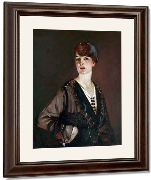 Portrait Of A Lady In Black By George Henry, R.A., R.S.A., R.S.W. By George Henry, R.A., R.S.A., R.S.W.