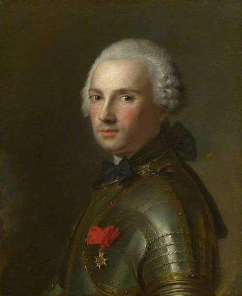 Portrait Of A Man In Armour By Jean Marc Nattier