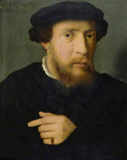 Portrait Of A Man In Black With An Emerald Ring By Joos Van Cleve By Joos Van Cleve