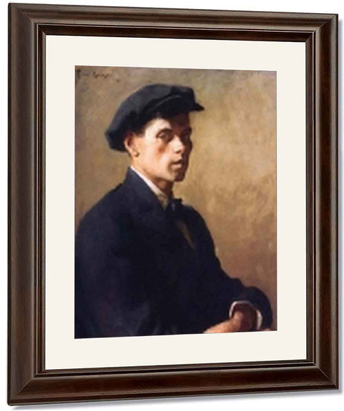 Portrait Of A Man By Frank W. Benson By Frank W. Benson