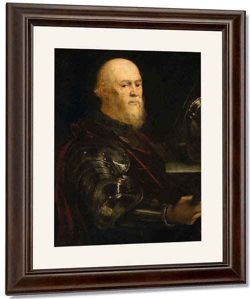 Portrait Of A Venetian Admiral By Jacopo Tintoretto