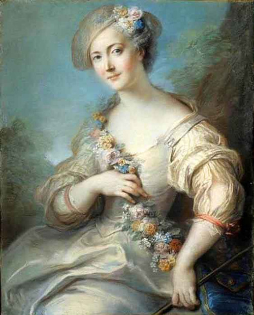 Portrait Of A Woman, Probably The Marquise De Bomron By Charles Antoine Coypel Iv By Charles Antoine Coypel Iv