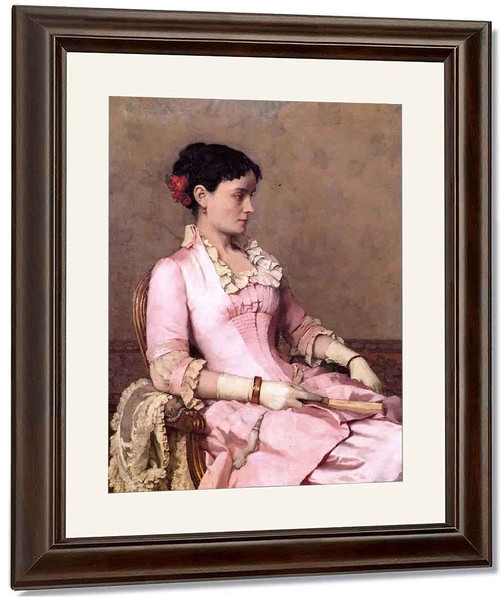 Portrait Of A Woman In Pink By Claude Emil Schuffenecker