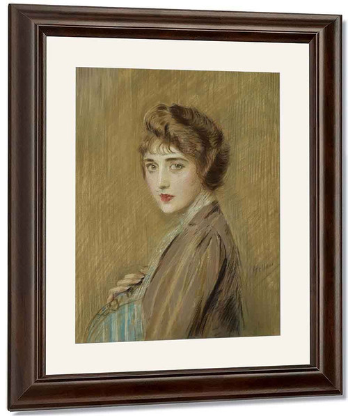 Portrait Of A Woman2 By Paul Cesar Helleu