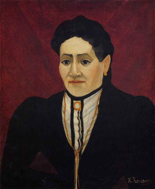 Portrait Of A Woman3 By Henri Rousseau