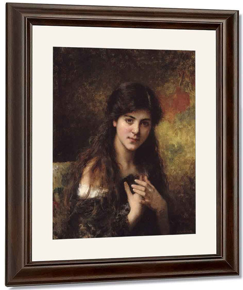 Portrait Of A Young Girl4 By Alexei Harlamoff