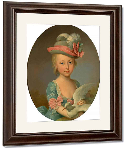 Portrait Of A Young Girl By Johann Heinrich Tischbein The Elder Aka The Kasseler Tischbein German 1722 1789