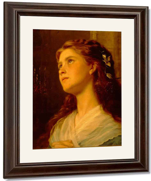 Portrait Of A Young Girl By Sophie Anderson