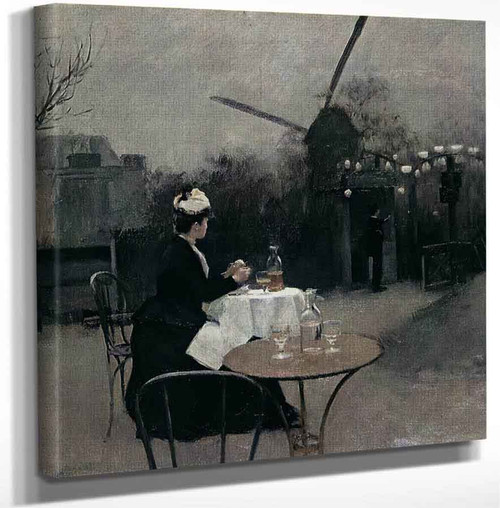 Out Of Doors By Ramon Casas I Carbo Art Reproduction