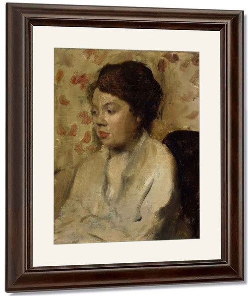 Portrait Of A Young Woman2 By Edgar Degas By Edgar Degas