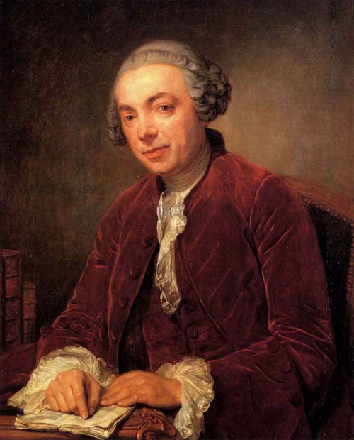 Portrait Of Abraham De Roquencourt By Jean Baptiste Greuze By Jean Baptiste Greuze