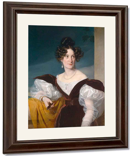 Portrait Of Amalie Klein, Nee Von Henikstein By Friedrich Von Amerling By Friedrich Von Amerling