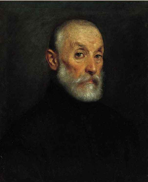 Portrait Of An Elderly Man By Giovanni Battista Moroni