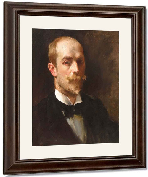 Portrait Of Artist Albert Beck Wenzell By William Merritt Chase By William Merritt Chase