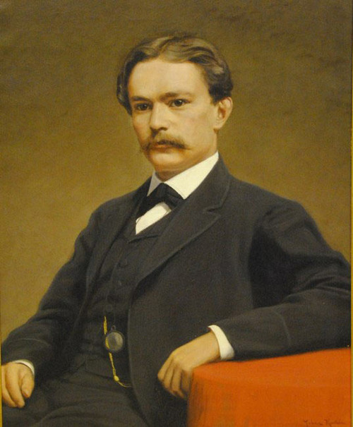 Portrait Of Axel Ridderstad By Johan Krouthen By Johan Krouthen