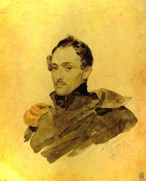 Portrait Of Captain A. M. Kostinich By Karl Pavlovich Brulloff, Aka Karl Pavlovich Bryullov By Karl Pavlovich Brulloff