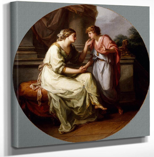 Papirius Entreated By His Mother To Disclose The Secrets Of The Roman Senate By Angelica Kauffmann Art Reproduction