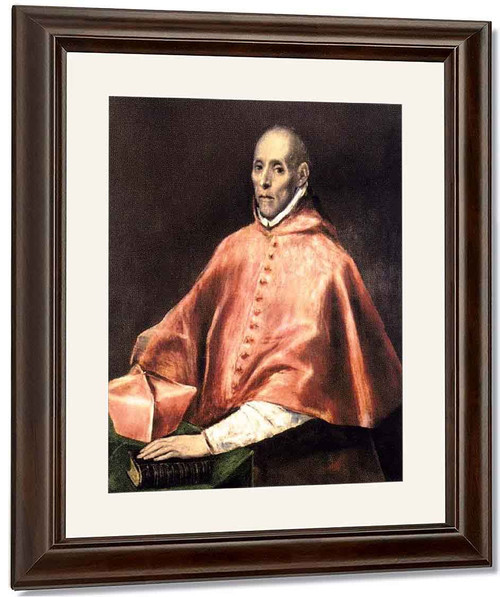 Portrait Of Cardinal Tavera By El Greco By El Greco