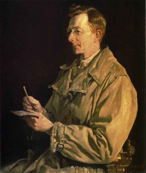 Portrait Of Charles E.W. Bean By George W. Lambert