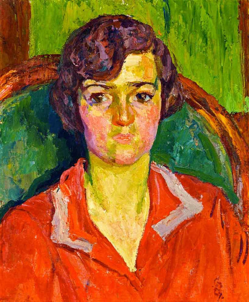 Portrait Of D. G. By Giovanni Giacometti By Giovanni Giacometti