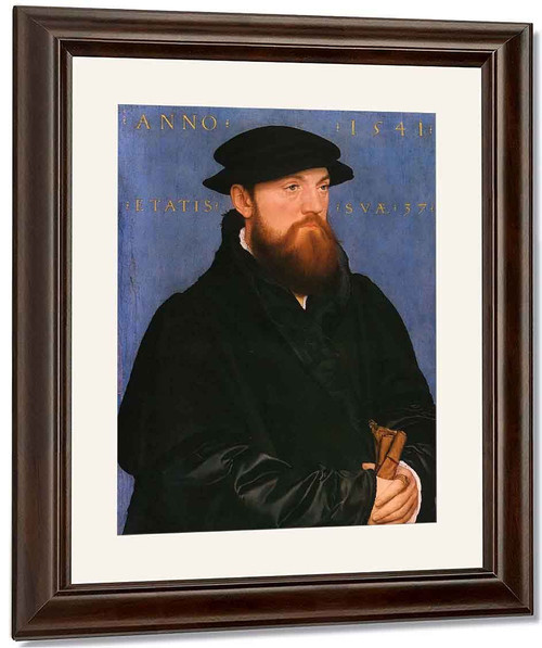Portrait Of De Vos Van Steenwijk By Hans Holbein The Younger By Hans Holbein The Younger
