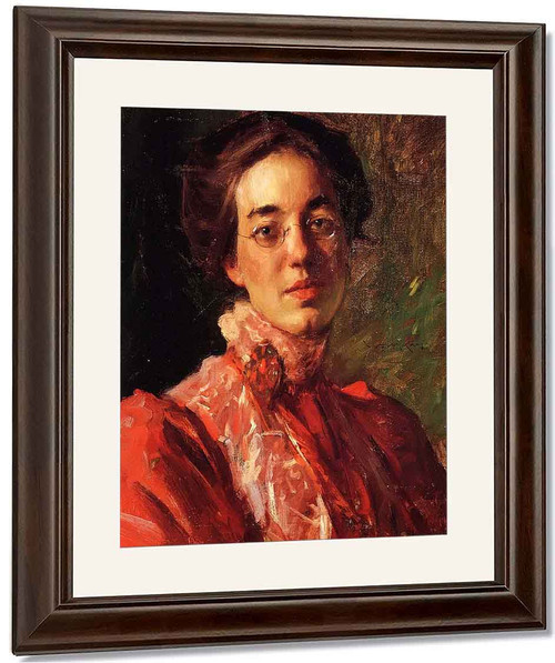 Portrait Of Elizabeth Fisher By William Merritt Chase By William Merritt Chase