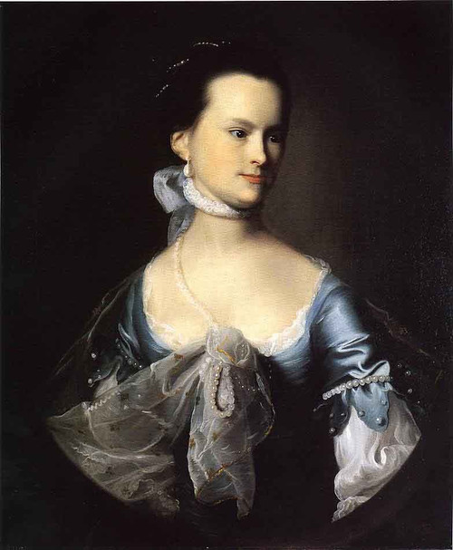 Portrait Of Elizabeth Deering Wentworth Gould Rogers By John Singleton Copley By John Singleton Copley