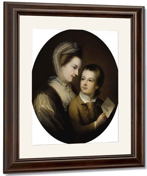 Portrait Of Elizabeth Honywood And Her Son Philip By Thomas Gainsborough By Thomas Gainsborough