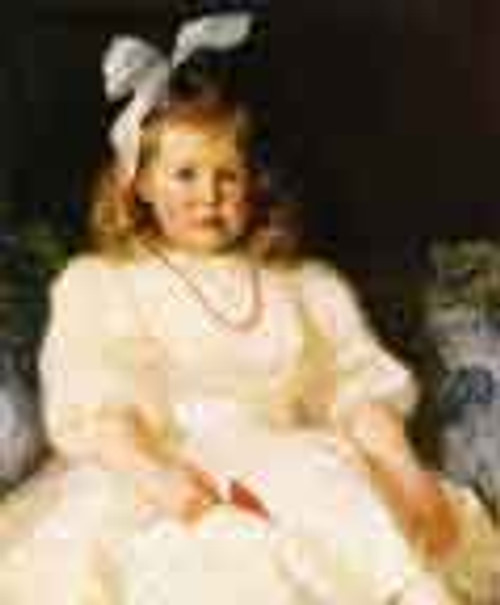 Portrait Of Elizabeth Tyson Russell By Frank W. Benson By Frank W. Benson
