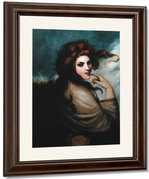 Portrait Of Emma Hamilton 2 By George Romney By George Romney