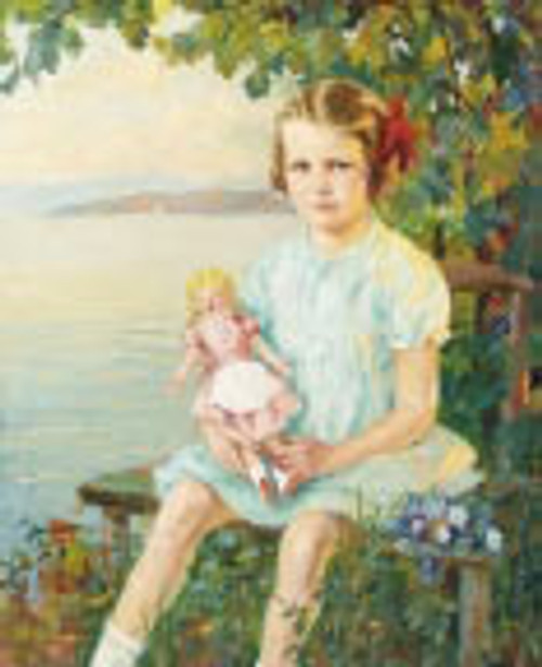 Portrait Of Eva Meyerweissflog At The Starnbergersee By Edward Cucuel By Edward Cucuel
