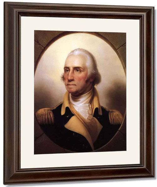 Portrait Of George Washington1 By Rembrandt Peale