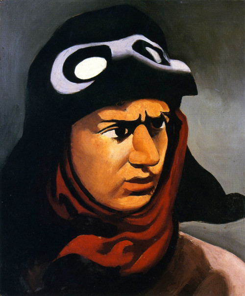 Portrait Of Guynemer By Roger De La Fresnaye