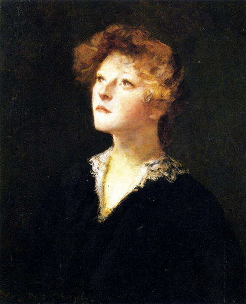 Portrait Of Helen 1 By William Merritt Chase By William Merritt Chase