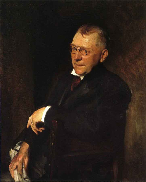 Portrait Of James Whitcomb Riley By William Merritt Chase By William Merritt Chase