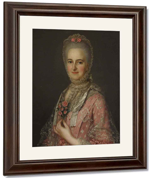 Portrait Of Jane, Nee Belchier, Wife Of Richard Huddleston By Jean Marc Nattier